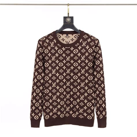 monogram lv sweater|louis vuitton paris checkered sweater.